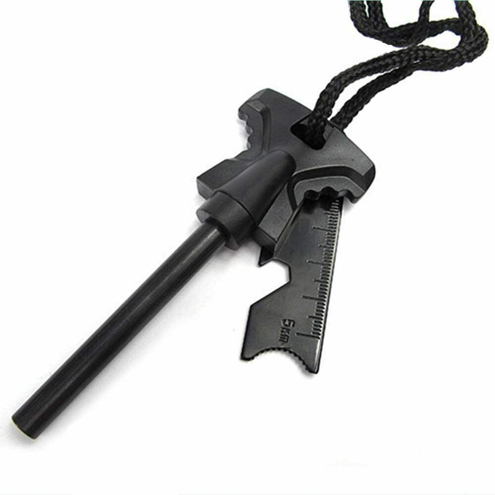Fire Starter Flint Steel Striker Ferro Rod Waterproof Firesteel Camping Lighter Style Your Walls